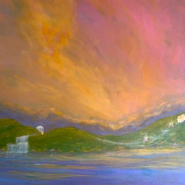 Atlantean Memory 
36" x 36"

Acrylic on canvas 