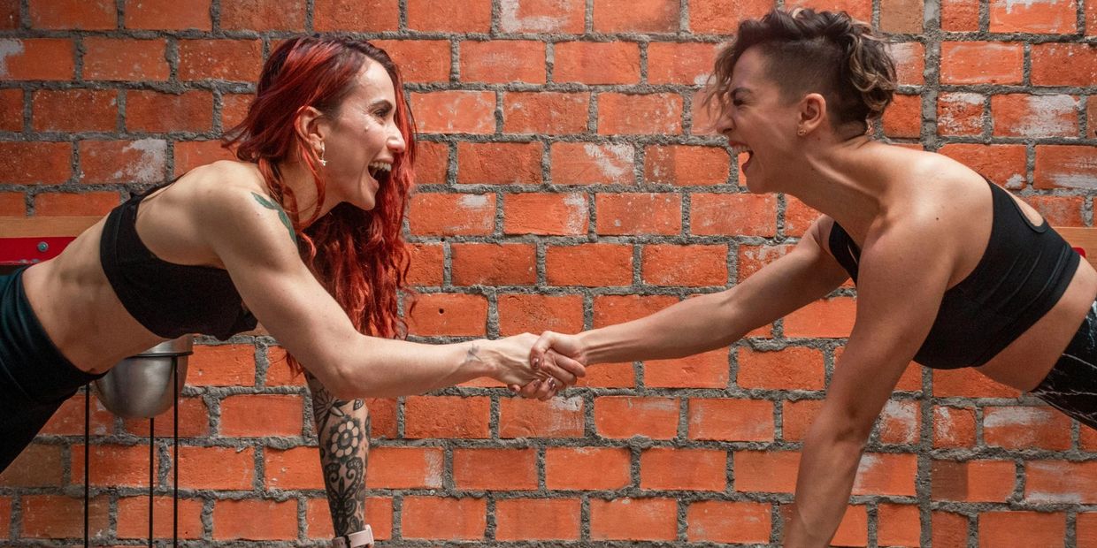 strong women handshake