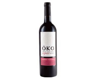 A bottle of ÖKO Cabernet Sauvignon wine.