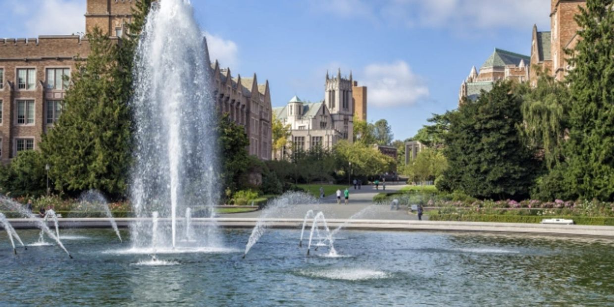 华盛顿大学是一所顶尖的研究型大学，位于太平洋西北部，坐落在美丽的城市环境中，周围环绕着雷尼尔山和华盛顿湖。威斯康星大学位于西雅图大学区，被公认为美国顶尖的公立大学之一，特别是由于其对研究和创新的承诺。