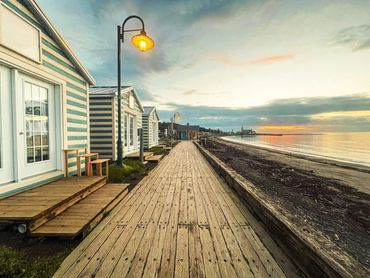 Les boutiques de plage à deux minutes de marche! 