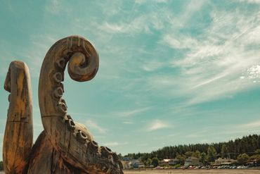 L'Anse-aux-Coques et ses splendides sculptures, c'est à voir! 