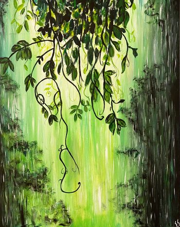 Acrylic painting on canvas, size 24"x36"
