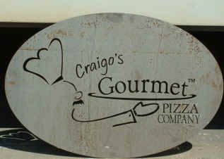 Custom sign made from 1/8" plain steel.