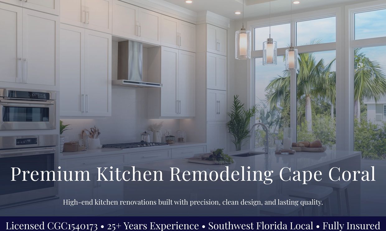 Premium kitchen remodeling in Cape Coral by Benjamin Builders