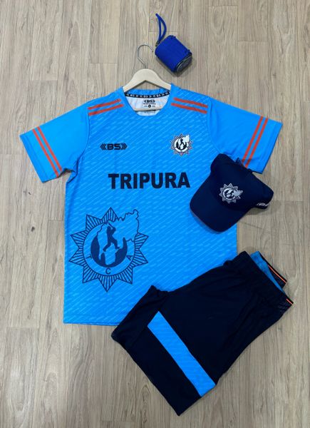 Official Tripura Practice Jersey ( T-shirt+ Shorts+ Cap)