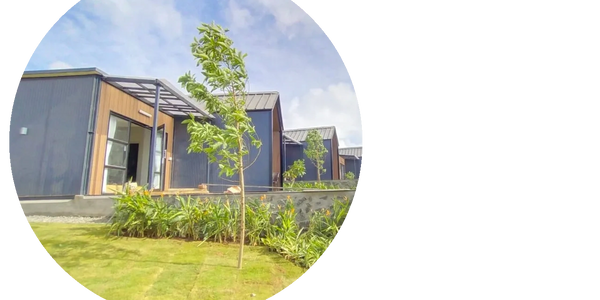 Micro500 homes in a Micro 500 village