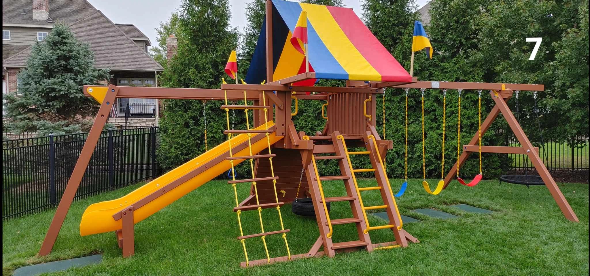 Rainbow Swingsets Playsets Ground Play Sets Swing - Illinois Playsets
