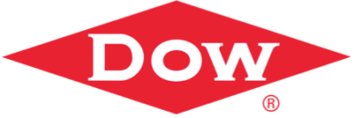 Dow logo - global chemical company producing polymers and specialty chemicals