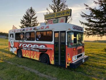 Todd's Dogs Food Truck at the Woodstock Drive In, 2020