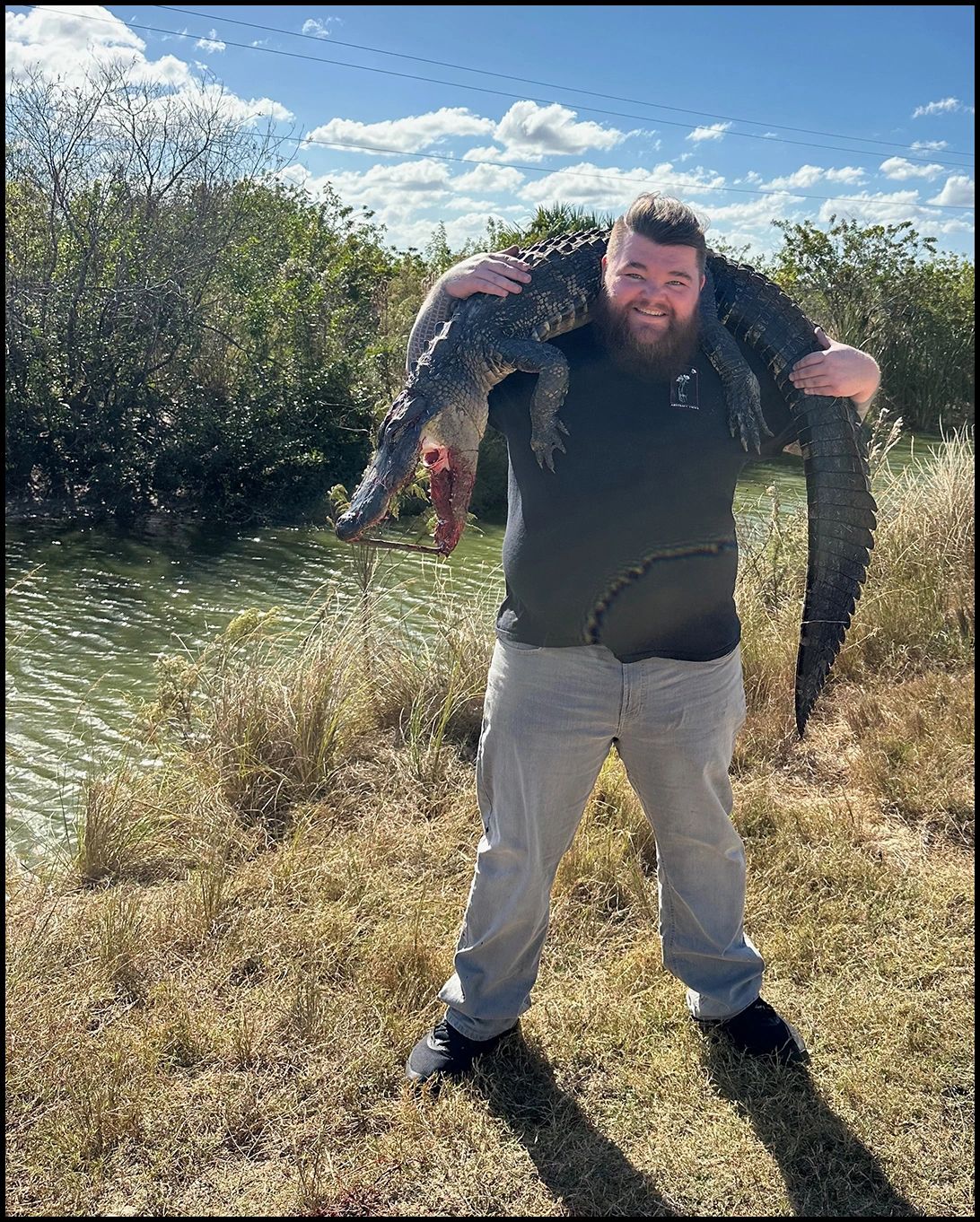 Shouldering a South Florida Gator