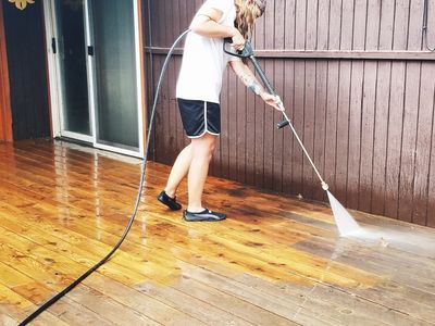 Outdoor staining and painting in Fort Collins, Loveland, Windsor Colorado. powerwashing deck