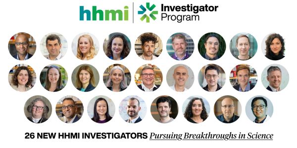 Headshots of 26 new HHMI Investigators featured in a group collage.