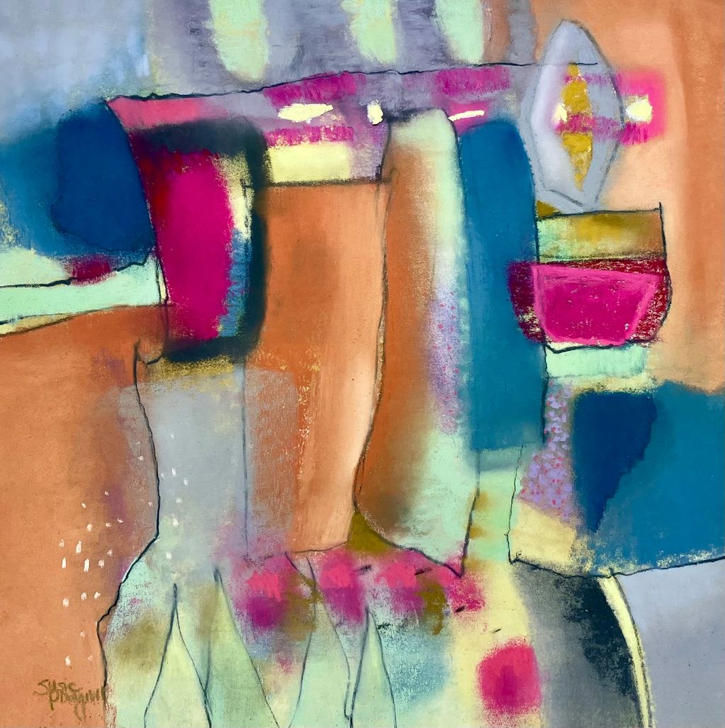 Multicoloured abstract painting