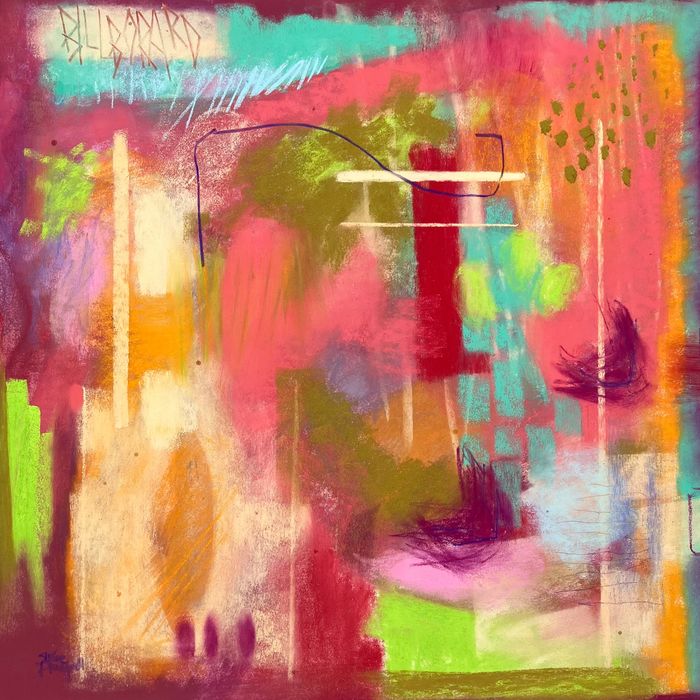 colourful abstract pastel painting