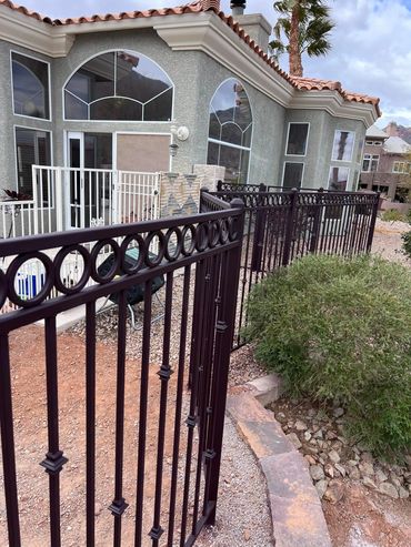 Custom wrought iron fence. Henderson, Las Vegas, Boulder City, North Las Vegas