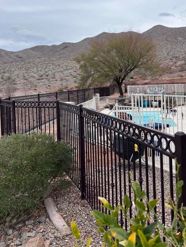 Custom wrought iron fence. Henderson, Las Vegas, Boulder City, North Las Vegas