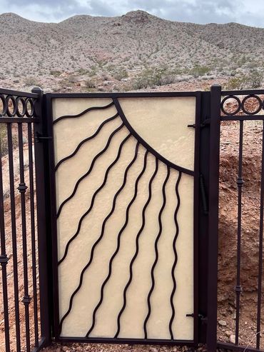 Custom wrought iron gate. Henderson, Las Vegas, Boulder City, North Las Vegas