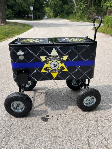 Cook County Sheriff custom cooler wrap.