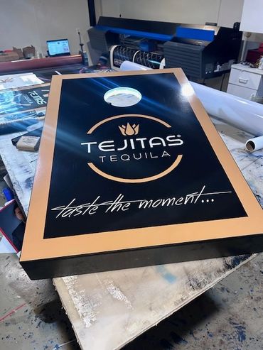 Tejitas Tequila Custom Cornhole Boards