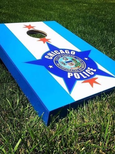 Chicago Police Department Custom Cornhole Boards