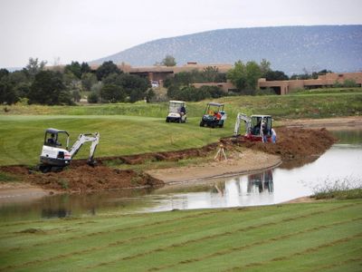 Bank stabilization work on Sunrise Hole 18.