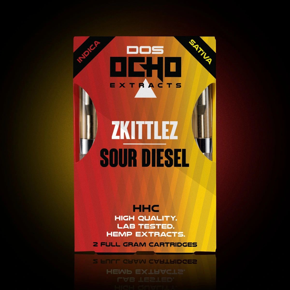 DOS OCHO Zkittlez & Sour Diesel (Indica & Sativa) HHC Cartridges [2g