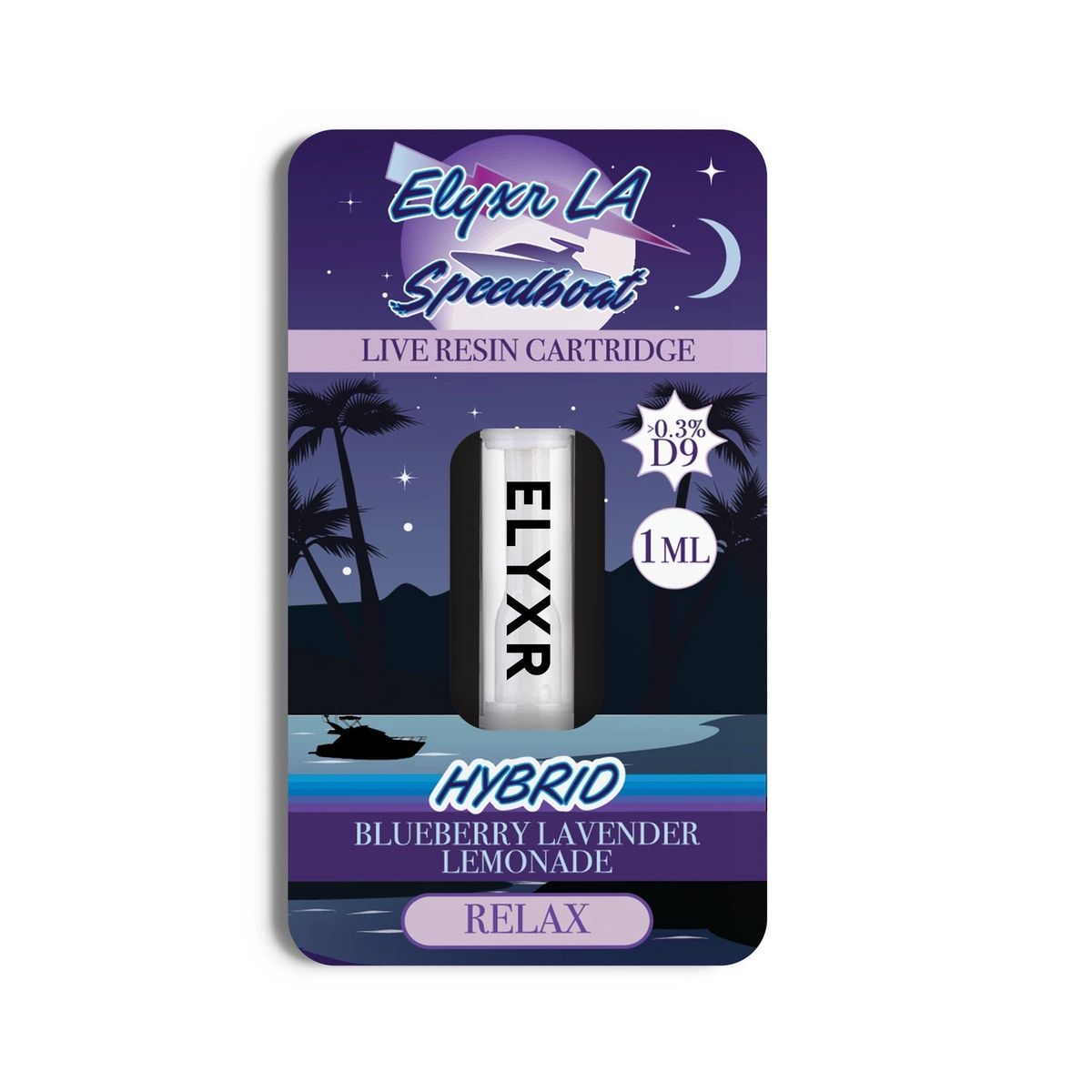 Elyxr LA Relax Blueberry Lavender CBD Full Spectrum Cartridge 1ml 1g
