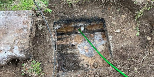 Clogged Main from the Septic Tank, Using Hydro-jetter to Unclog the line