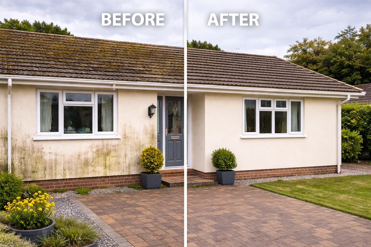 Render Cleaned, Softwash Wirral Liverpool & Chester covered by Peninsula Softwash