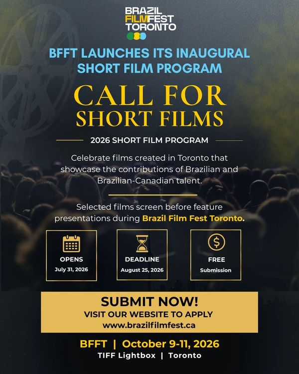 Brazil Film Fest Toronto calls for short film submissions for 2026 program.