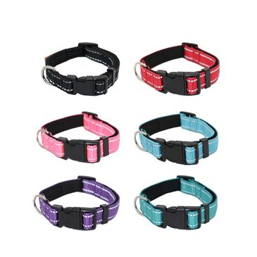 Pet & Posh Reflective Dog Collar Durable, padded surface to comfort and reflective for safety.