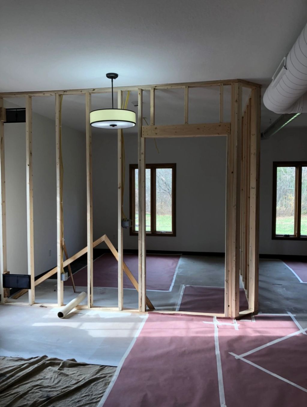 Open space before office buildout