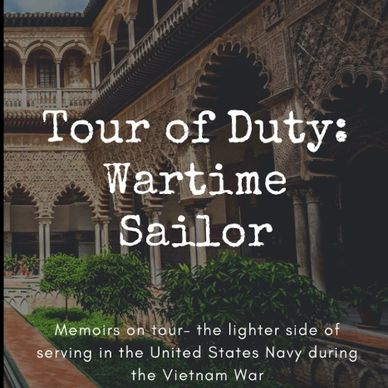 Book cover titled 'Tour of Duty: Wartime Sailor' about Navy memoirs from the Vietnam War.