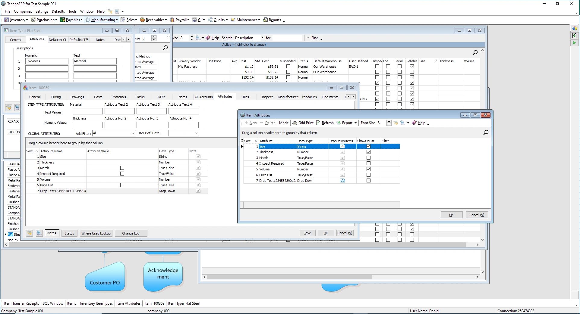 How to Use Custom Attributes throughout Techno ERP