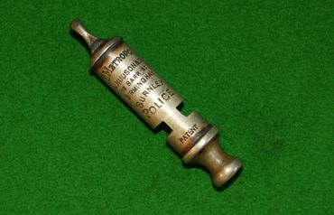 Antique Burnley Police Whistle
A late Victorian to Edwardian Police whistle, marked ‘The Metropolita