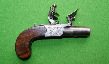 Flintlock Pocket Pistol by Turner of London
An early 19th century 35 bore flintlock pocket pistol by