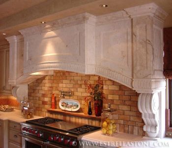 Kitchen hood Macedonia Yucatan Limestone