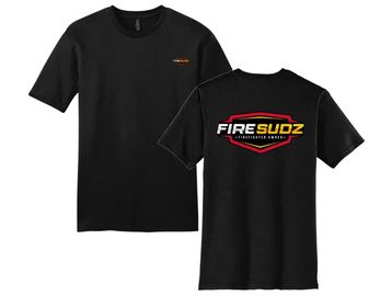 FireSudz t-shirt displaying the brand logo.