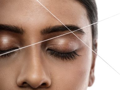 Eyebrow threading service