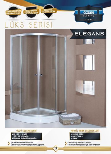 Duşakabin ve Banyo Dolabı Özden Banyo