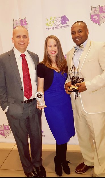 2017 Rhachel Hunter Rising Star Award with team member, Raymond promoting to Marketing Director.