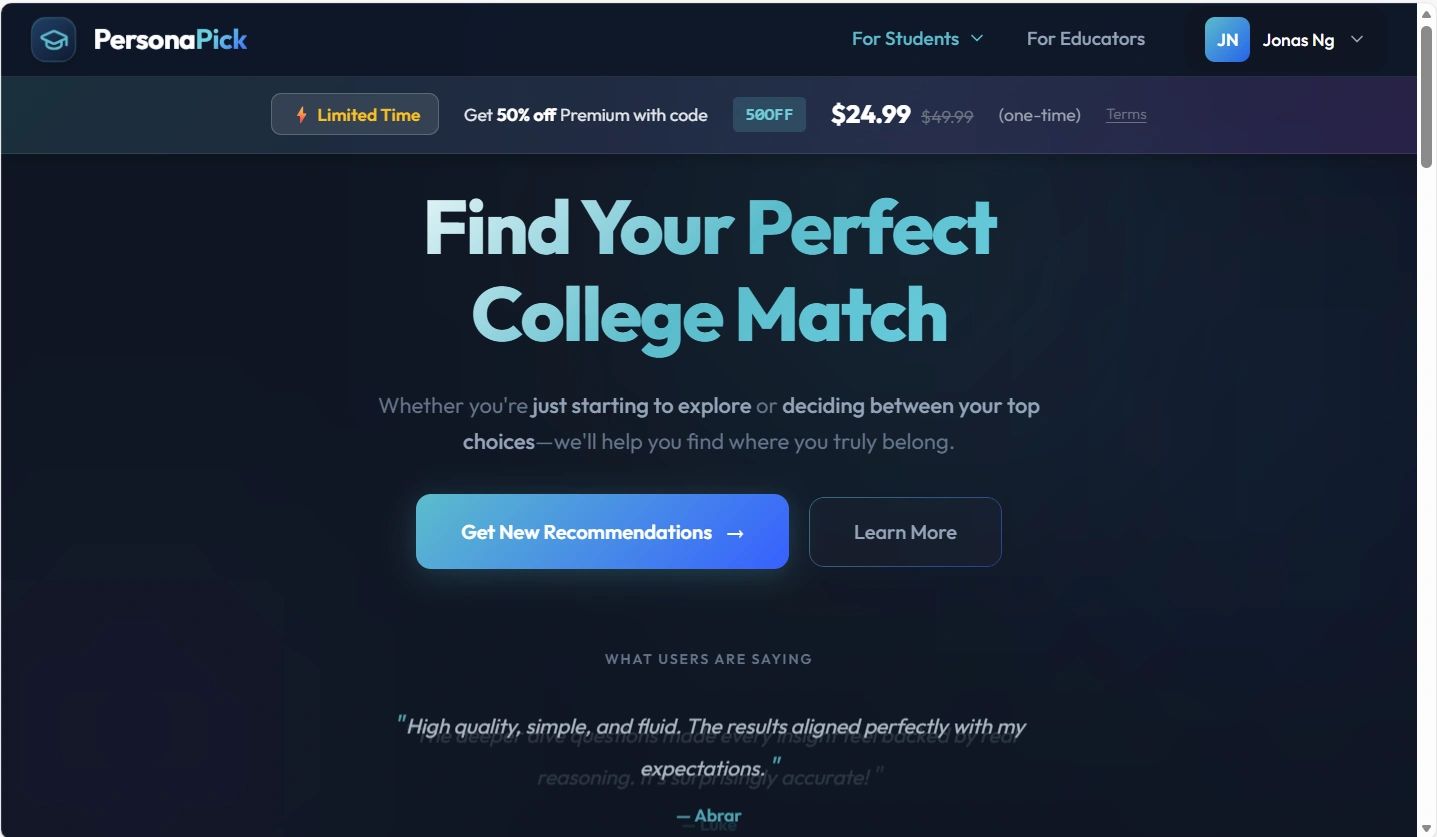 PersonaPick.com - Whether you're just starting to explore or deciding between your top choices - we'