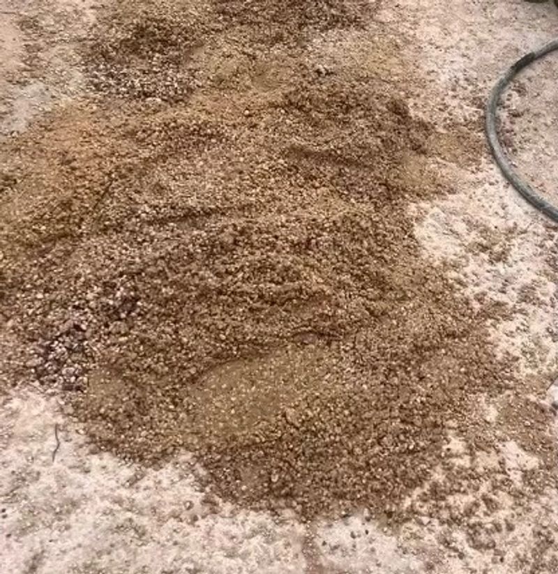 Rock and debris from frac sand