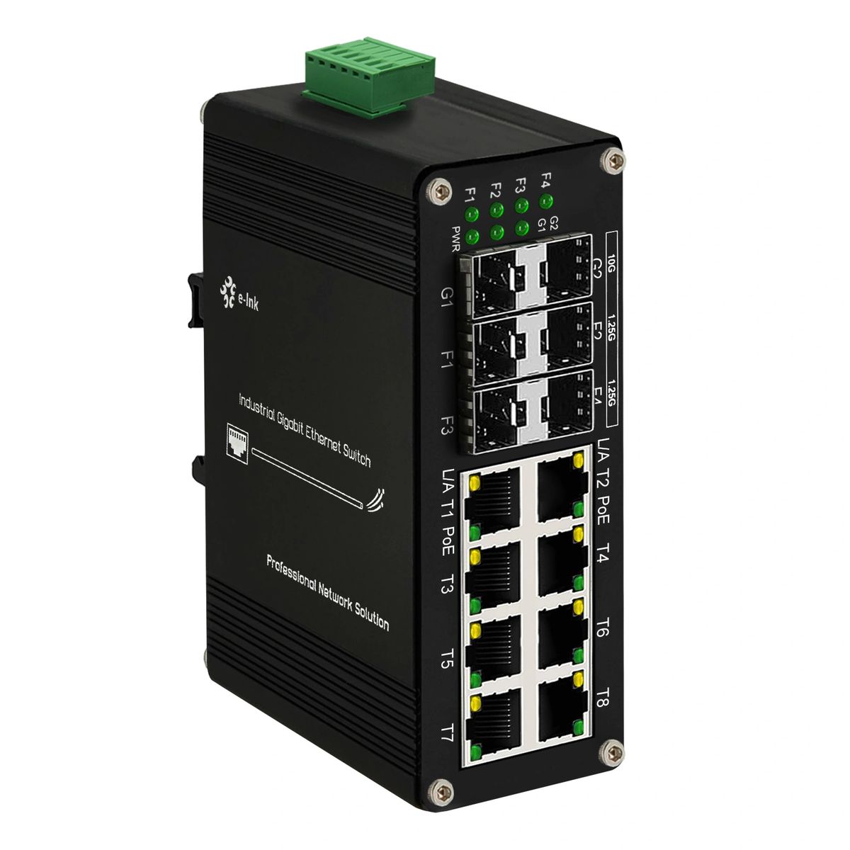 Industrial 14-Port Gigabit Ethernet Switch Support 4-Port 1G SFP and 2-Port  10G SFP+
