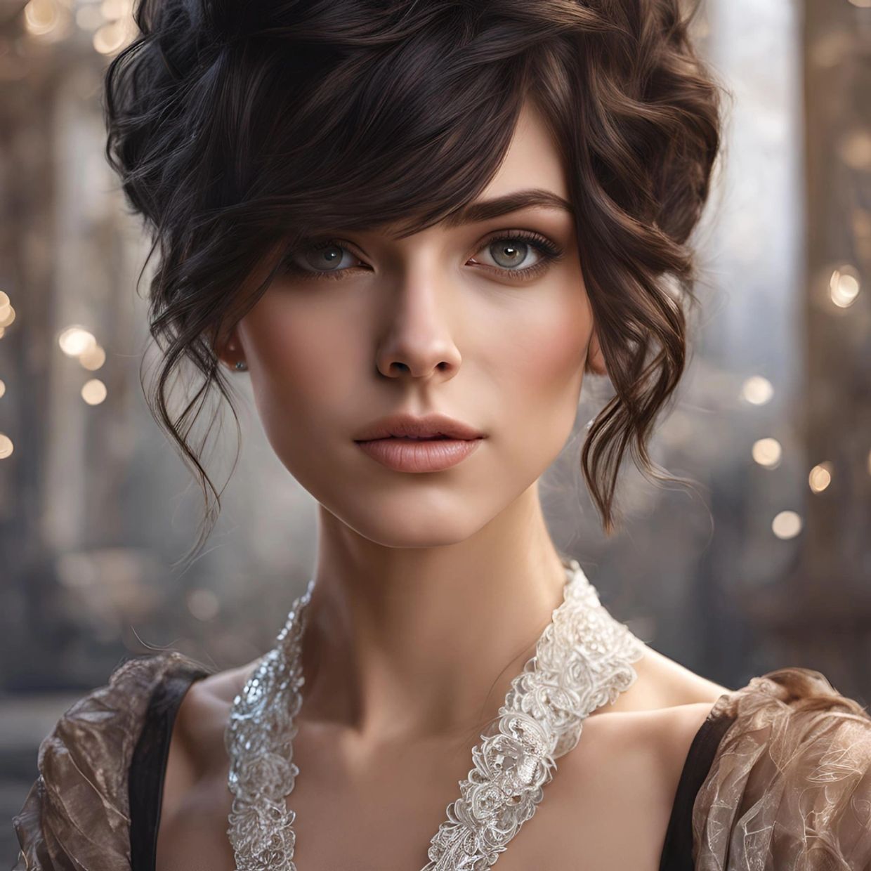 Beautiful lady who has confidence