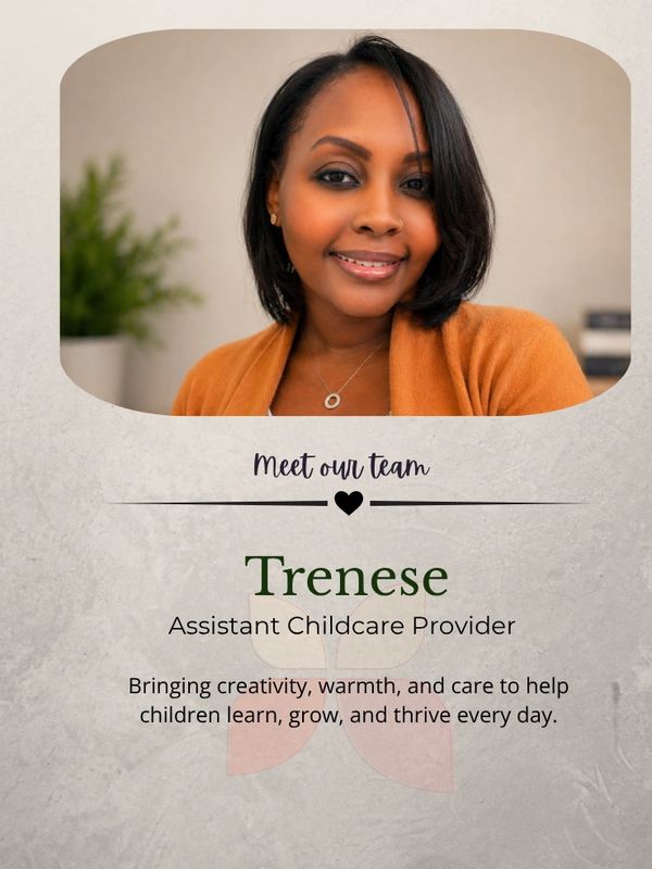 Portrait of Trenese, Assistant Childcare Provider.