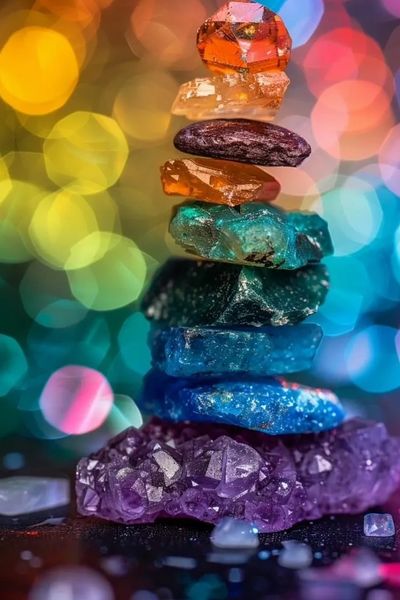 Équilibrage énergétique par le massage des 7 chakras pour harmoniser le corps et l’esprit.