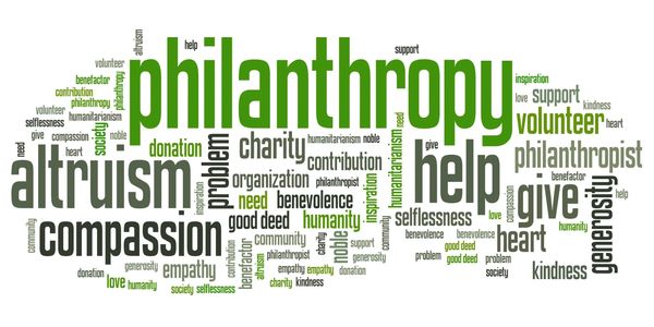 philanthropy word cloud