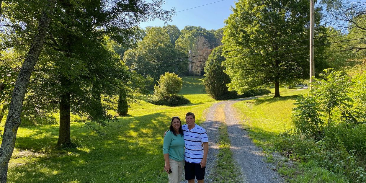 Owner, Angela Ramsberger, and husband Thomas Ramsberger on Dream Haven Ranch